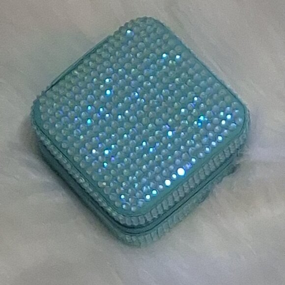Tiffany Blue Jewelry Box, Girls' First Jewelry Box, Small Jewelry Box, Unique - Picture 2 of 7